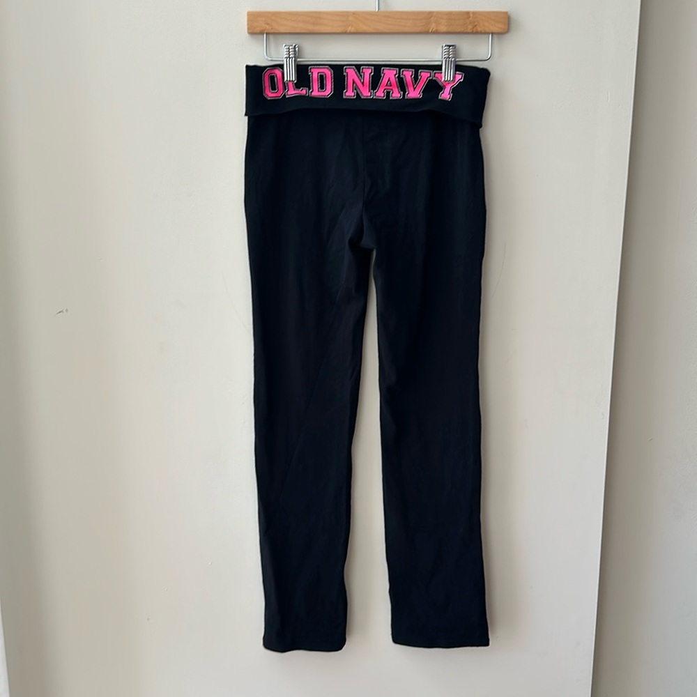Old Navy Bootcut Black Lounging Pants Girls Size 10-12